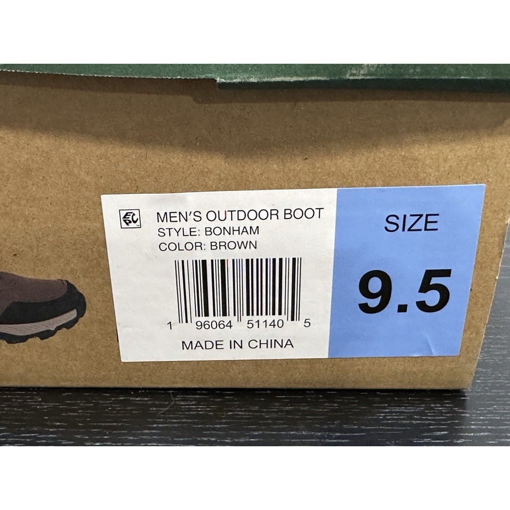 NEW Eddie Bauer Bonham Hiking Outdoor Boots MENS Brown Lace Up Leather SIZE 9.5 - Picture 11 of 11